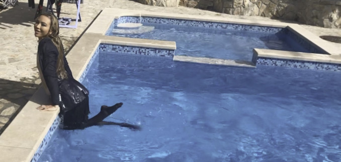 VIDEO: From the Pool to the Jacuzzi in a Suit