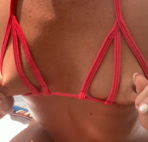 VIDEO: Suntanning In The Tiniest Bikini